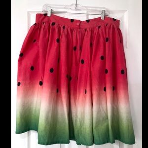 Unique Vintage Skirts - Unique Vintage Watermelon Skirt Unique Vintage Skirts - Unique Vintage Watermelon Skirt